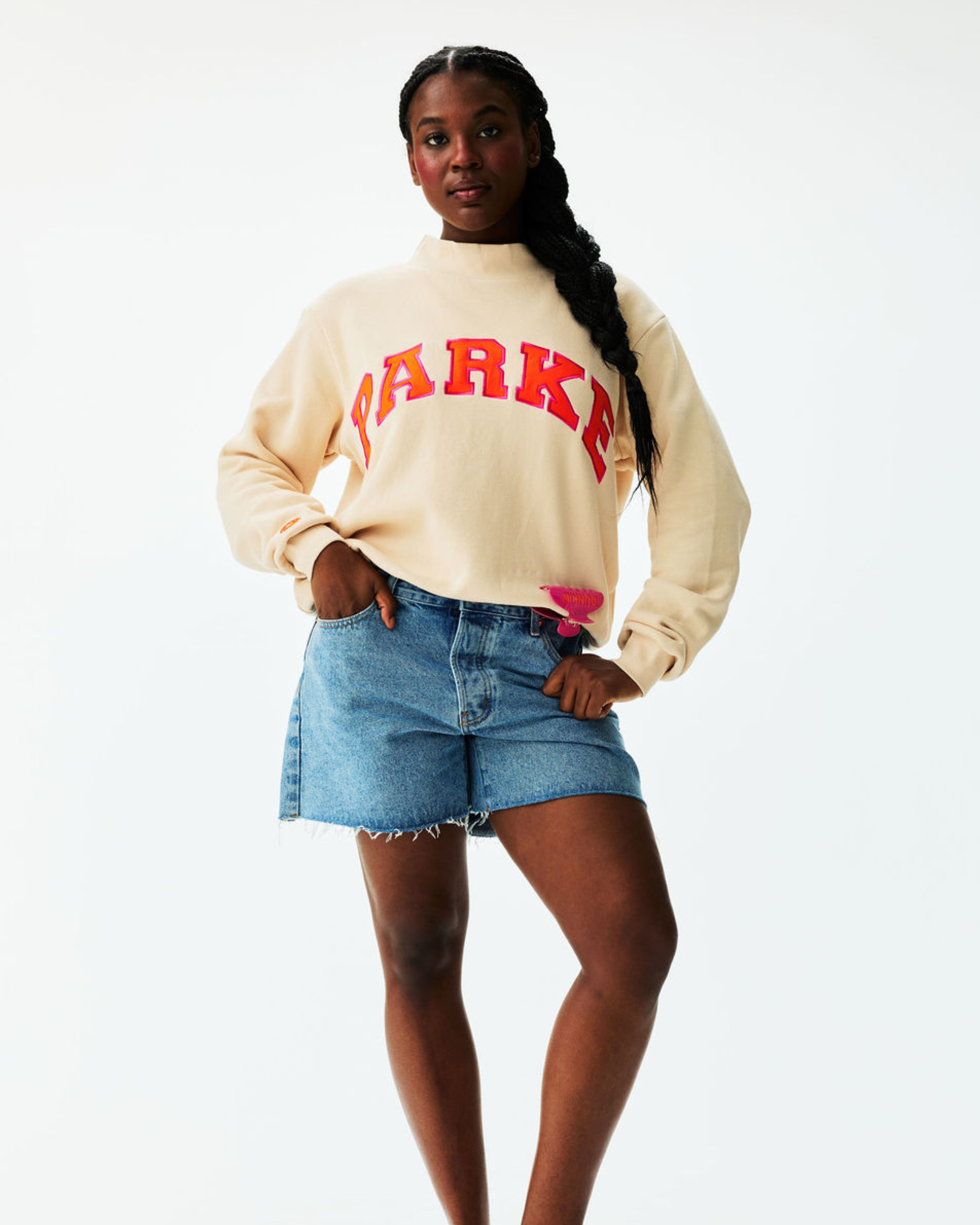 Parke x Dunkin' Varsity Mockneck - Latte