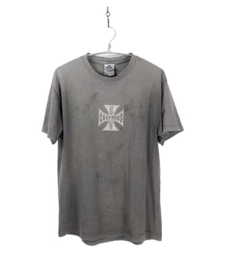 West Coast Choppers Vintage Washed Grey Cross Graphic  sweatshirt