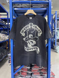 West Coast Choppers Vintage Washed Black Skull‑Machete Banner Graphic  T‑Shirt
