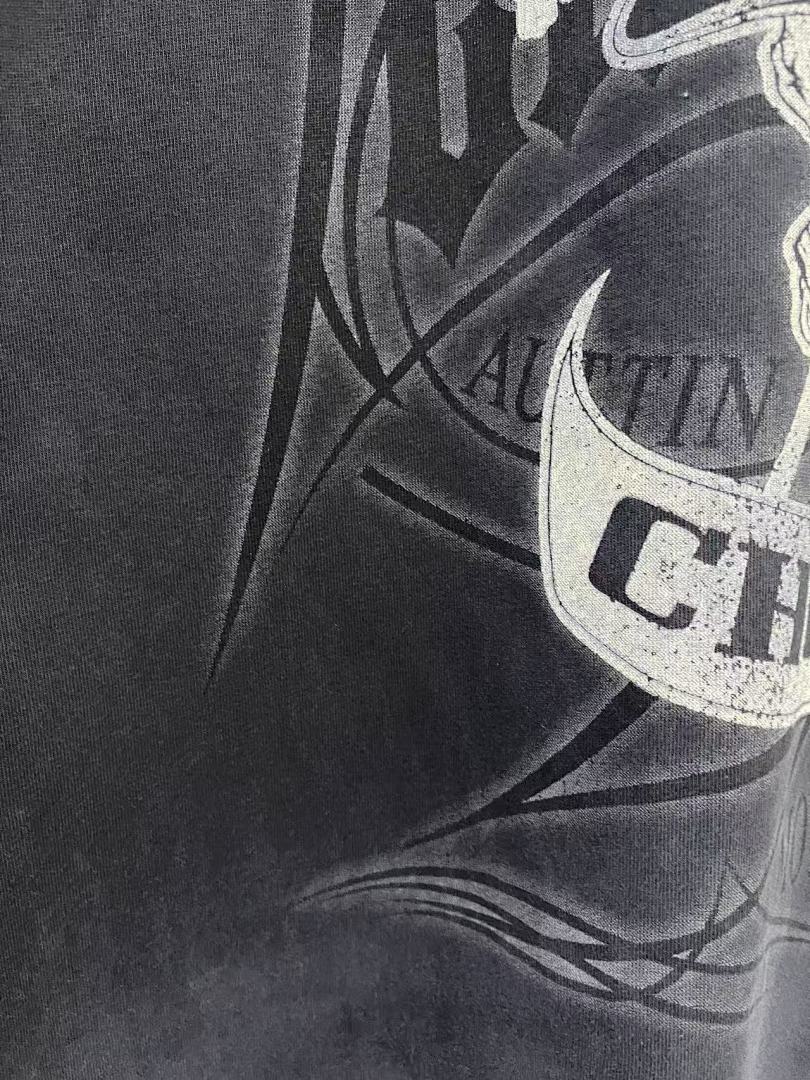 West Coast Choppers Vintage Washed Black Skull‑Machete Banner Graphic  T‑Shirt