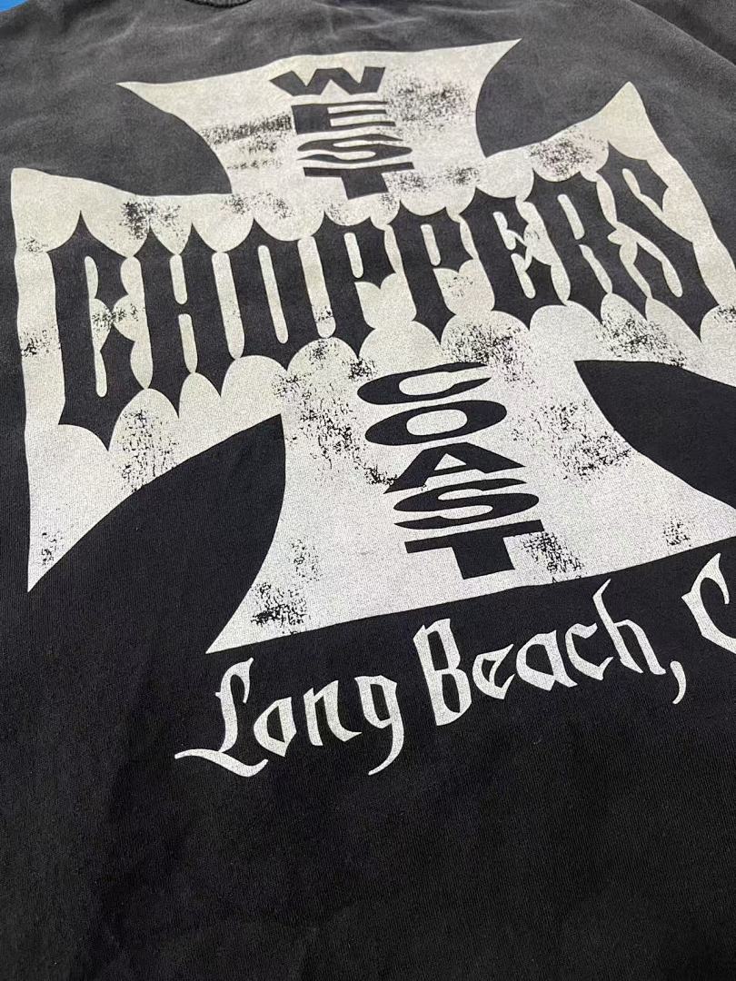 West Coast Choppers Vintage Washed Grey Cross Graphic sweatshirt