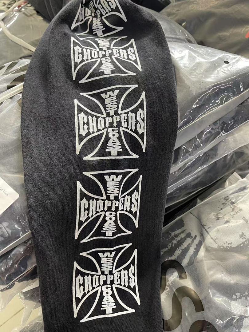 West Coast Choppers Vintage Washed Grey Cross Graphic sweatshirt