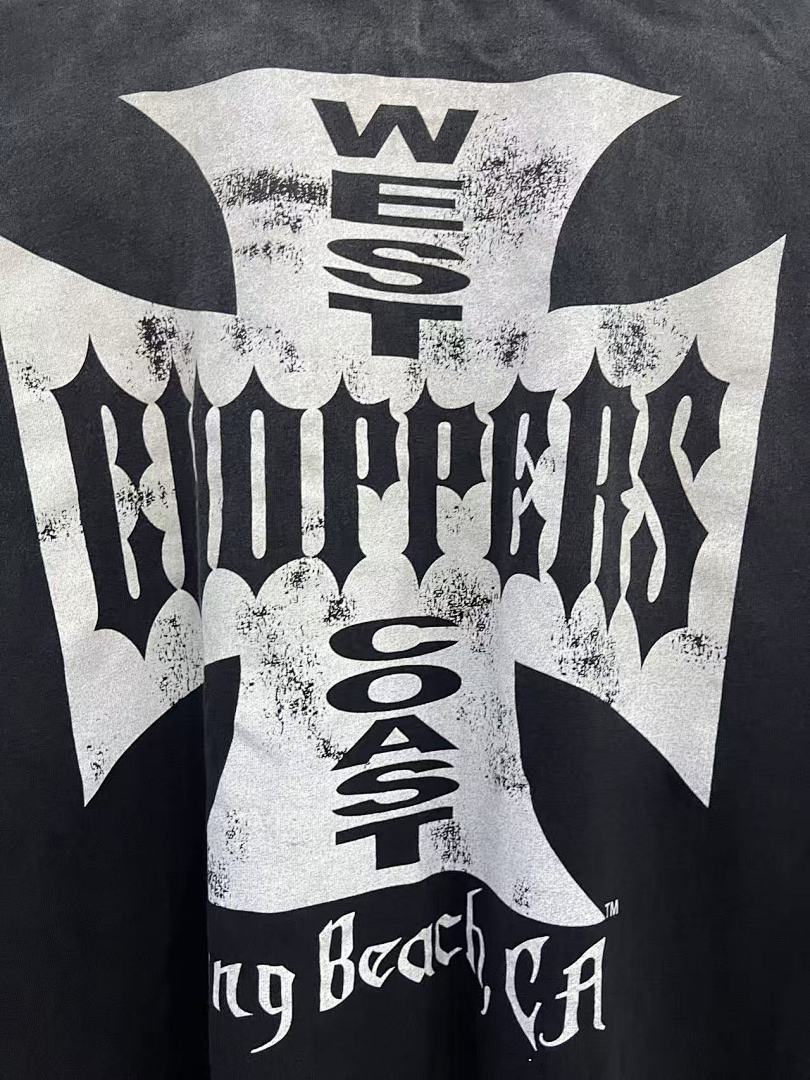 West Coast Choppers Vintage Washed Grey Cross Graphic sweatshirt