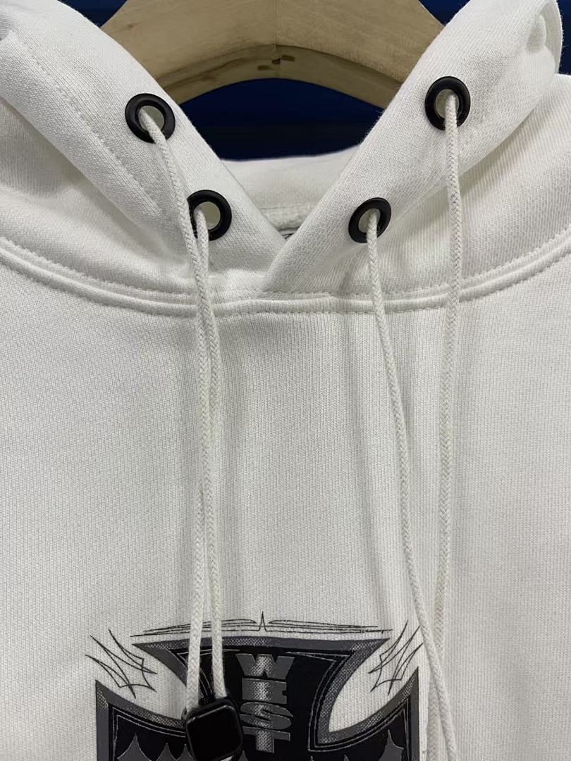 West Coast Choppers Vintage Washed Off‑White Cross Graphic Hoodie