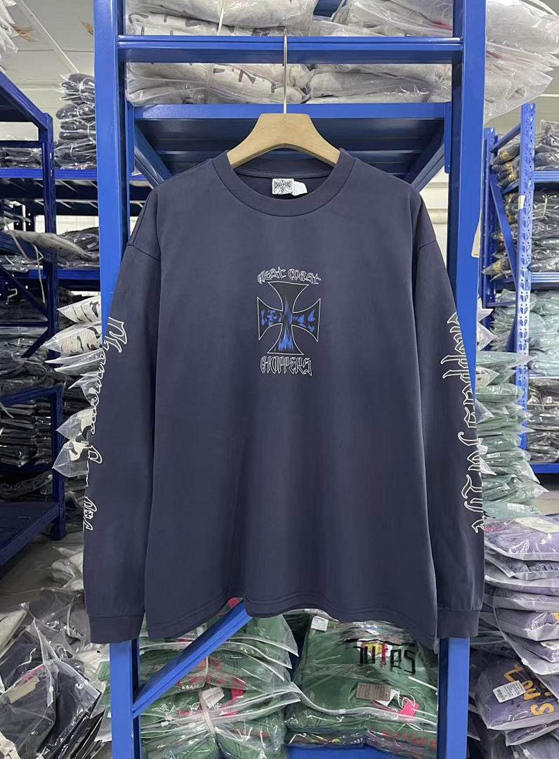 West Coast Choppers Vintage Washed Navy Motorcycle Graphic sweatshirt
