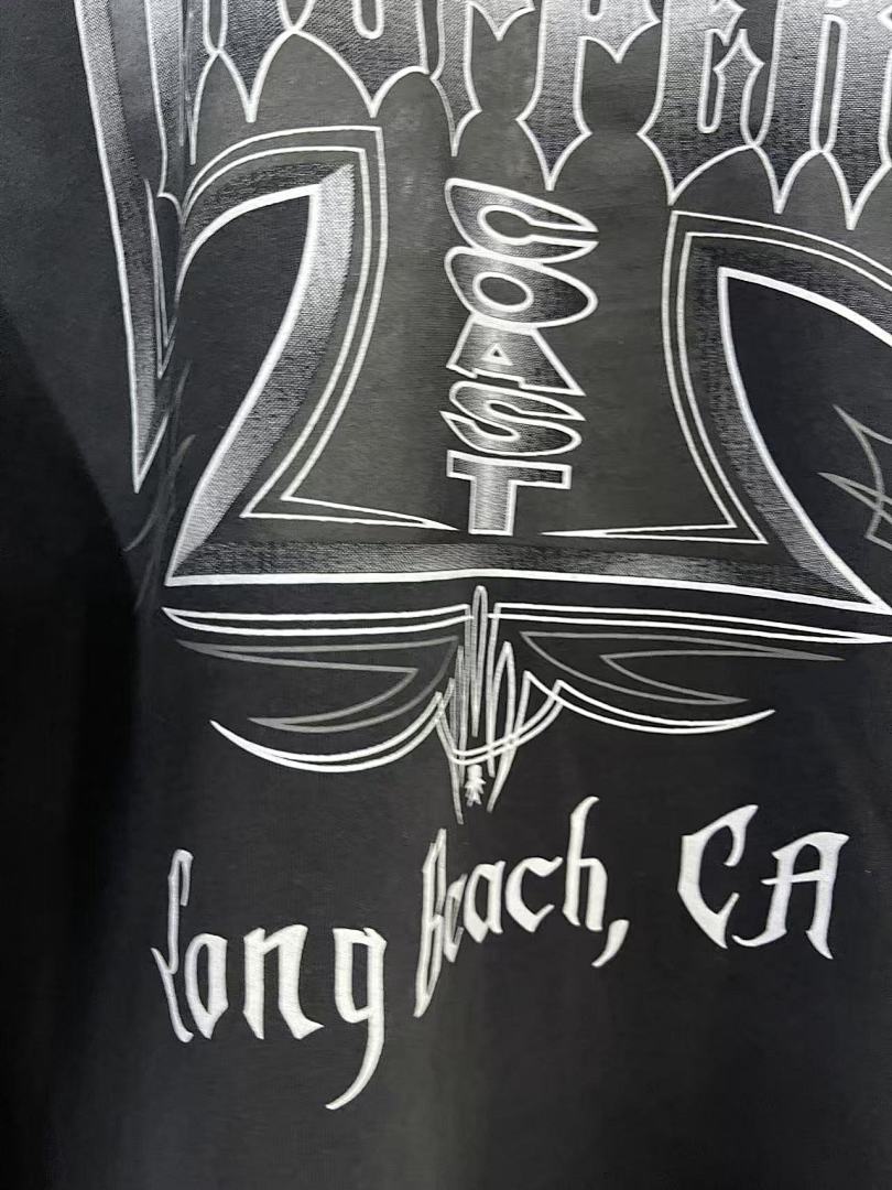 West Coast Choppers Vintage Washed Black Front‑Back Cross Graphic sweatshirt