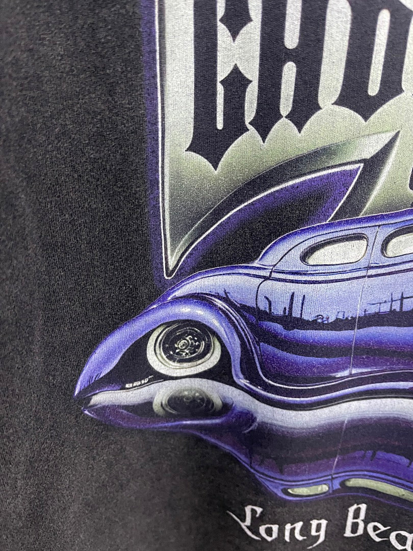West Coast Choppers Vintage Washed Black Purple Motorcycle Tank Graphic sweatshirt