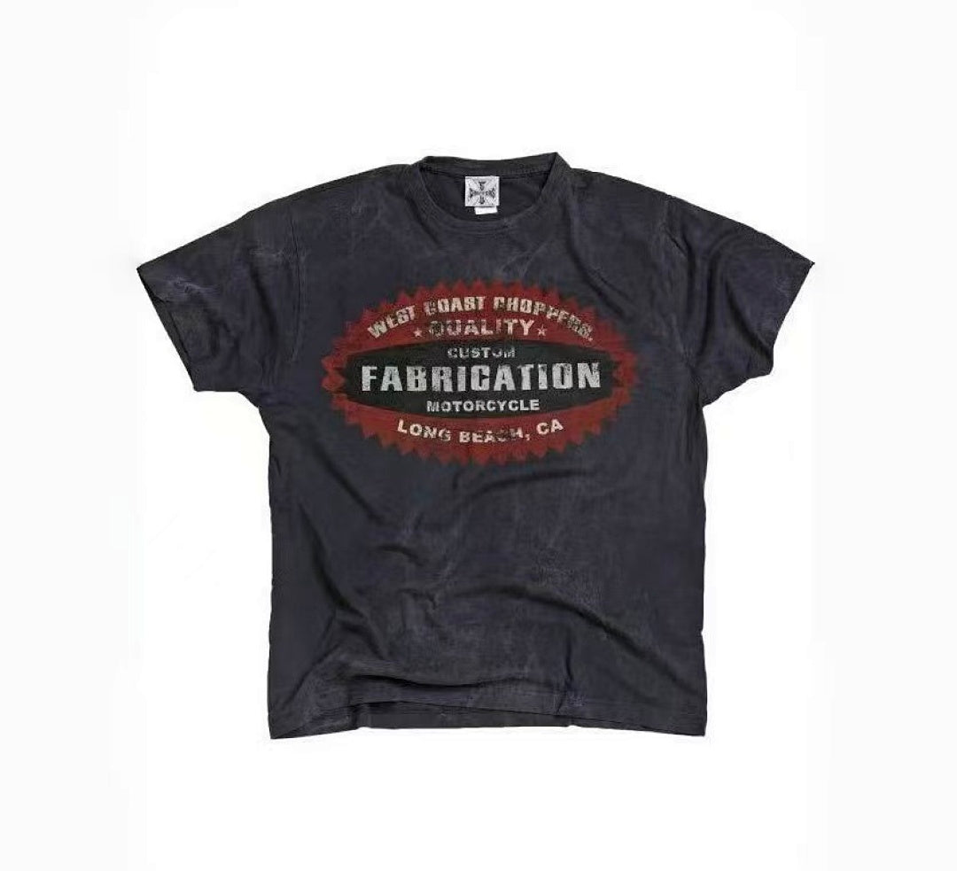 WEST COAST CHOPPERS 26SS “PANHEAD” Limited Washed Distressed Vintage  T‑Shirt