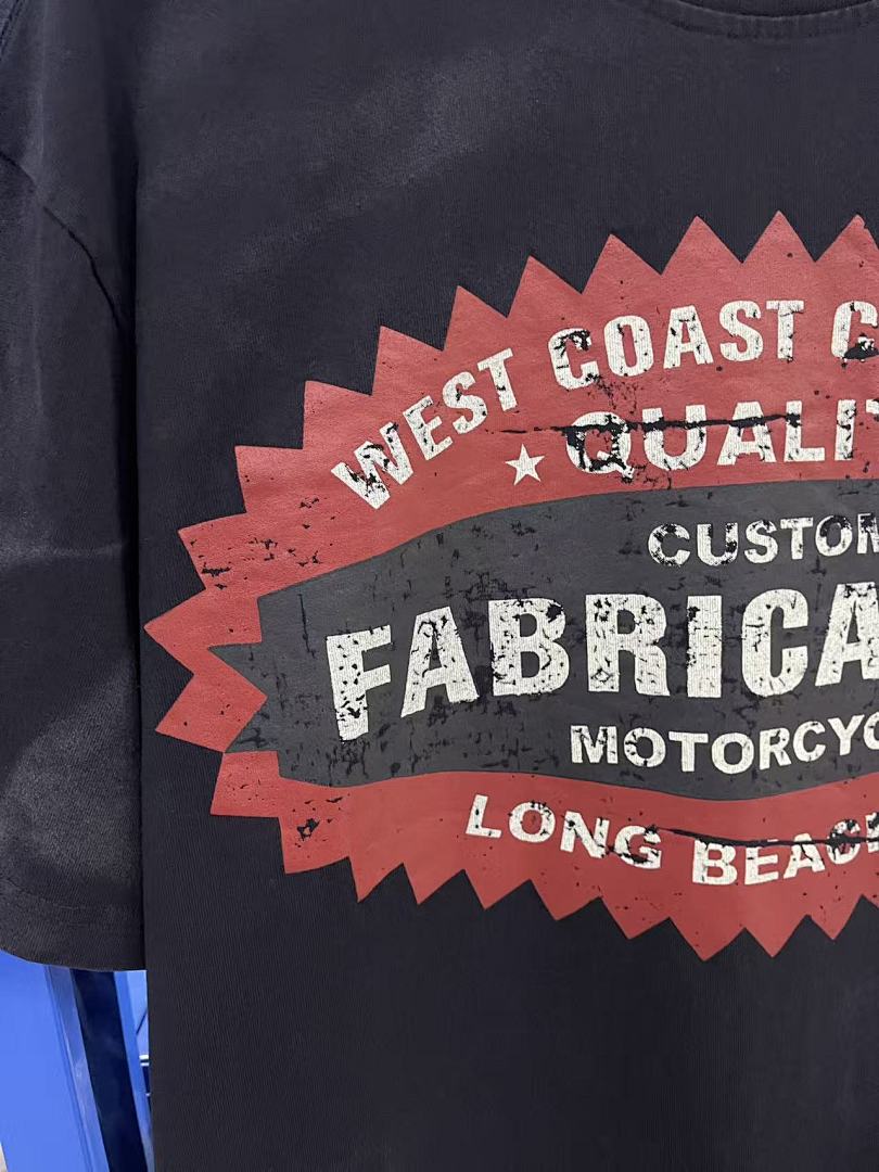 WEST COAST CHOPPERS 26SS “PANHEAD” Limited Washed Distressed Vintage  T‑Shirt
