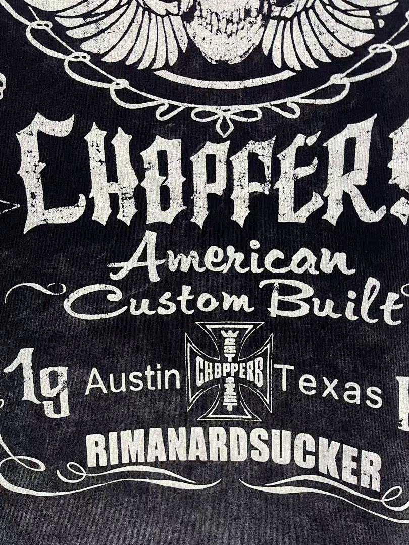 WEST COAST CHOPPERS 26SS "Ride Hard Sucker" Washed Distressed Vintage T‑Shirt