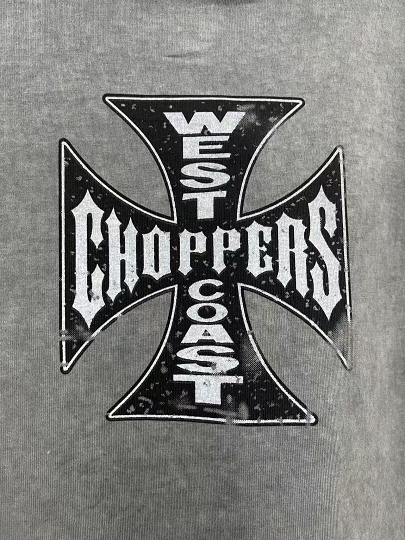 West Coast Choppers 26SS Vintage 90s West‑Coast Biker Skull Graphic Sleeveless Tank Top