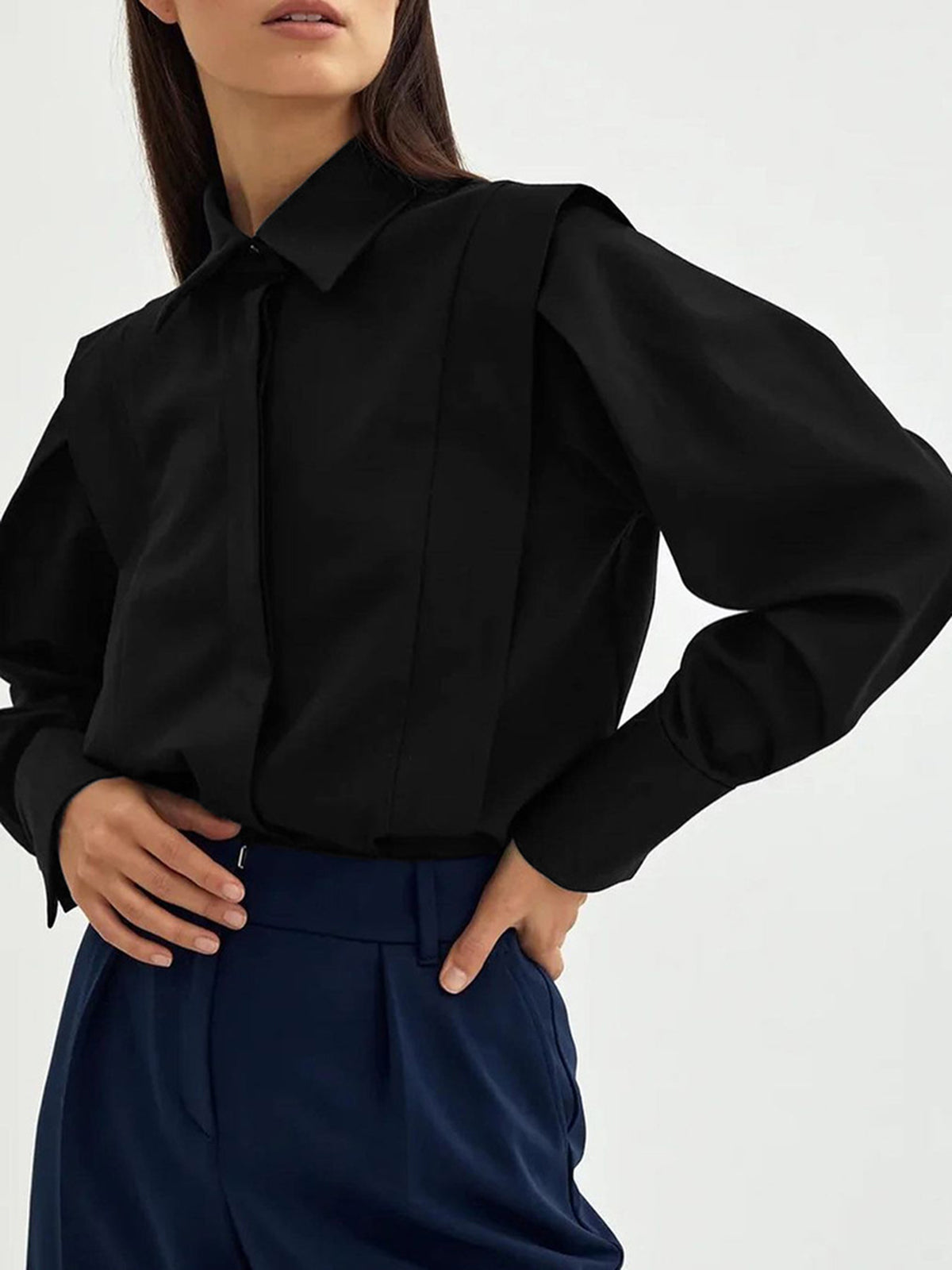 Oversized Button Down Cotton Shirt
