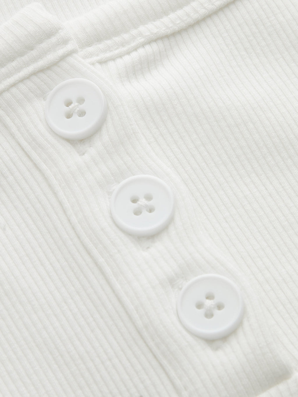 Henley Casual Ribbed Short Sleeve Top
