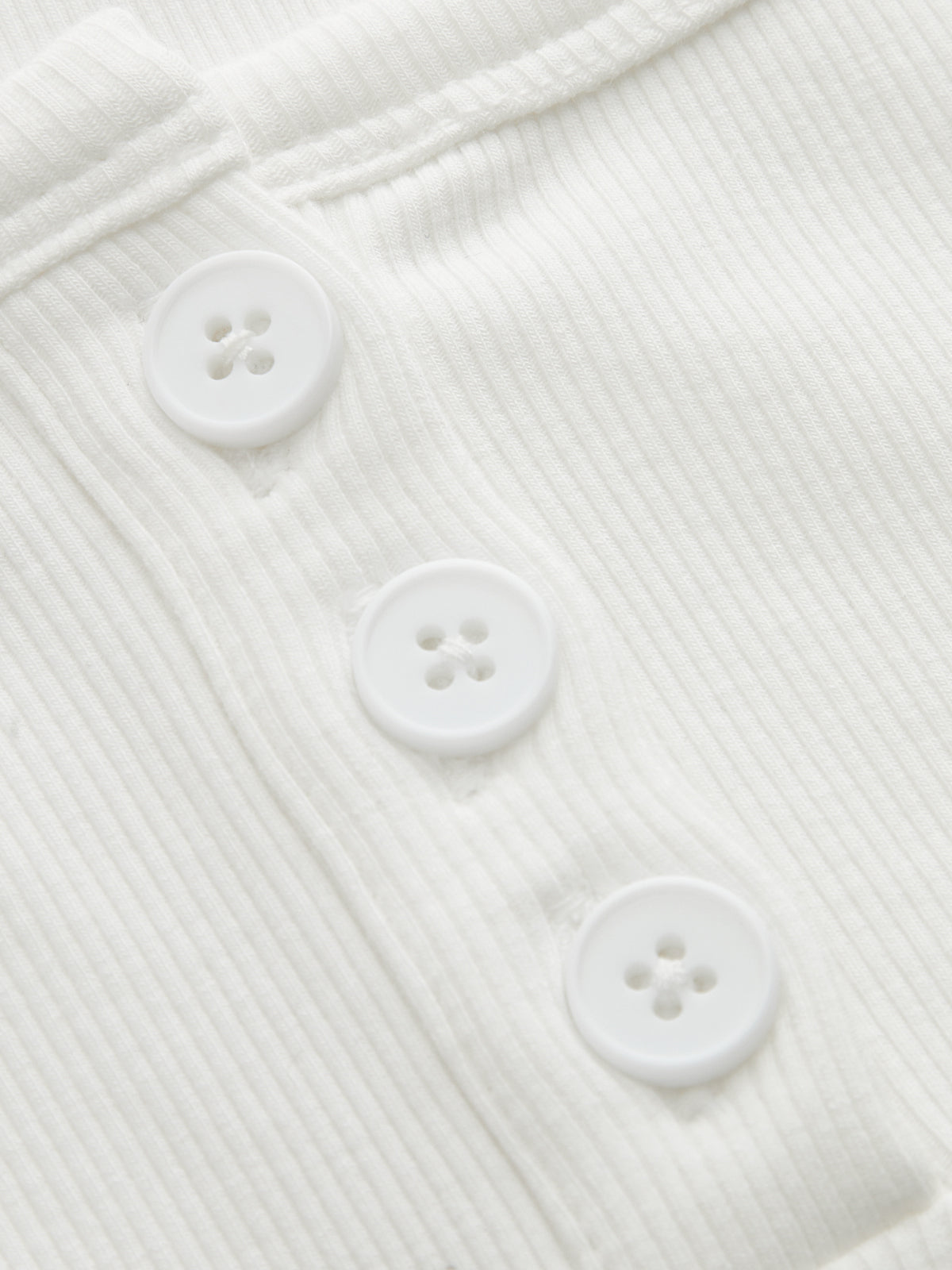Henley Casual Ribbed Short Sleeve Top