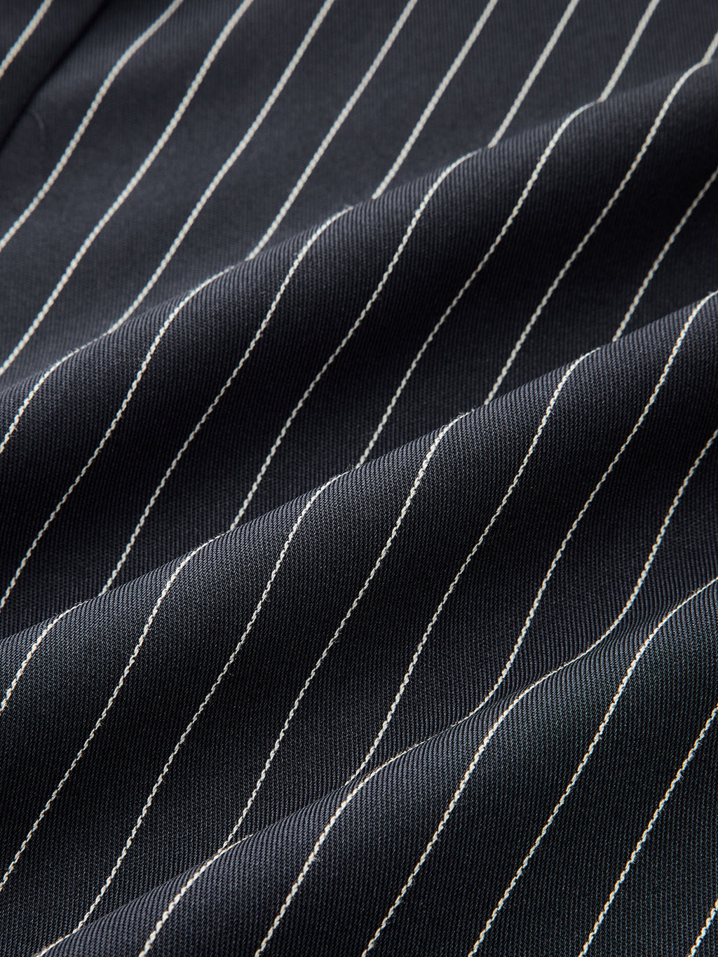 Contrast Waistband Drawstring Pinstripe Pants