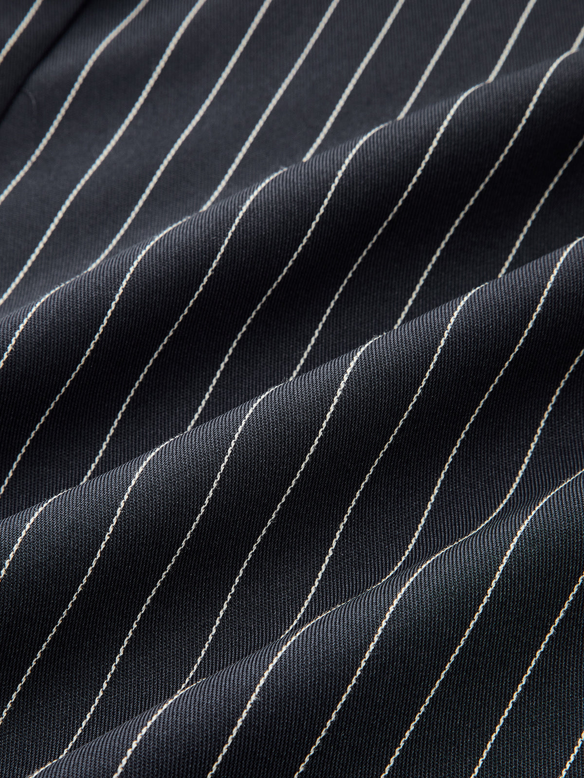 Contrast Waistband Drawstring Pinstripe Pants