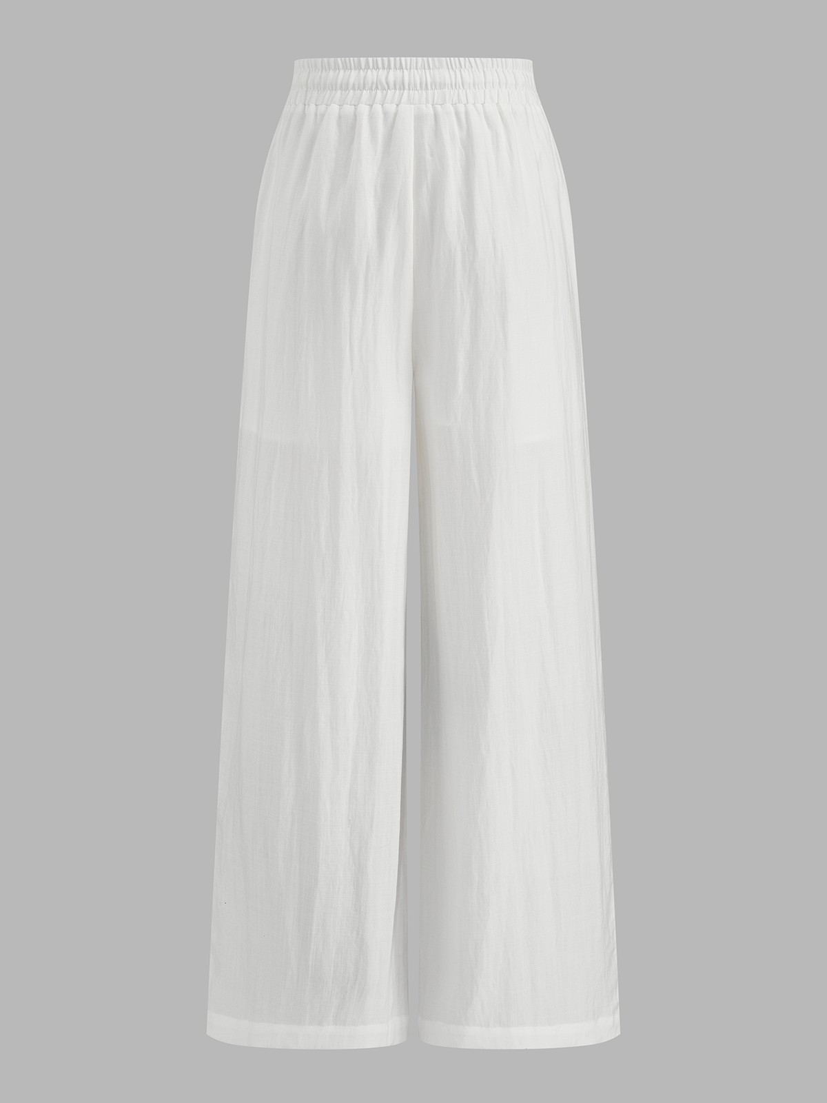 Drawstring Waist Hollow Wide Leg Pants