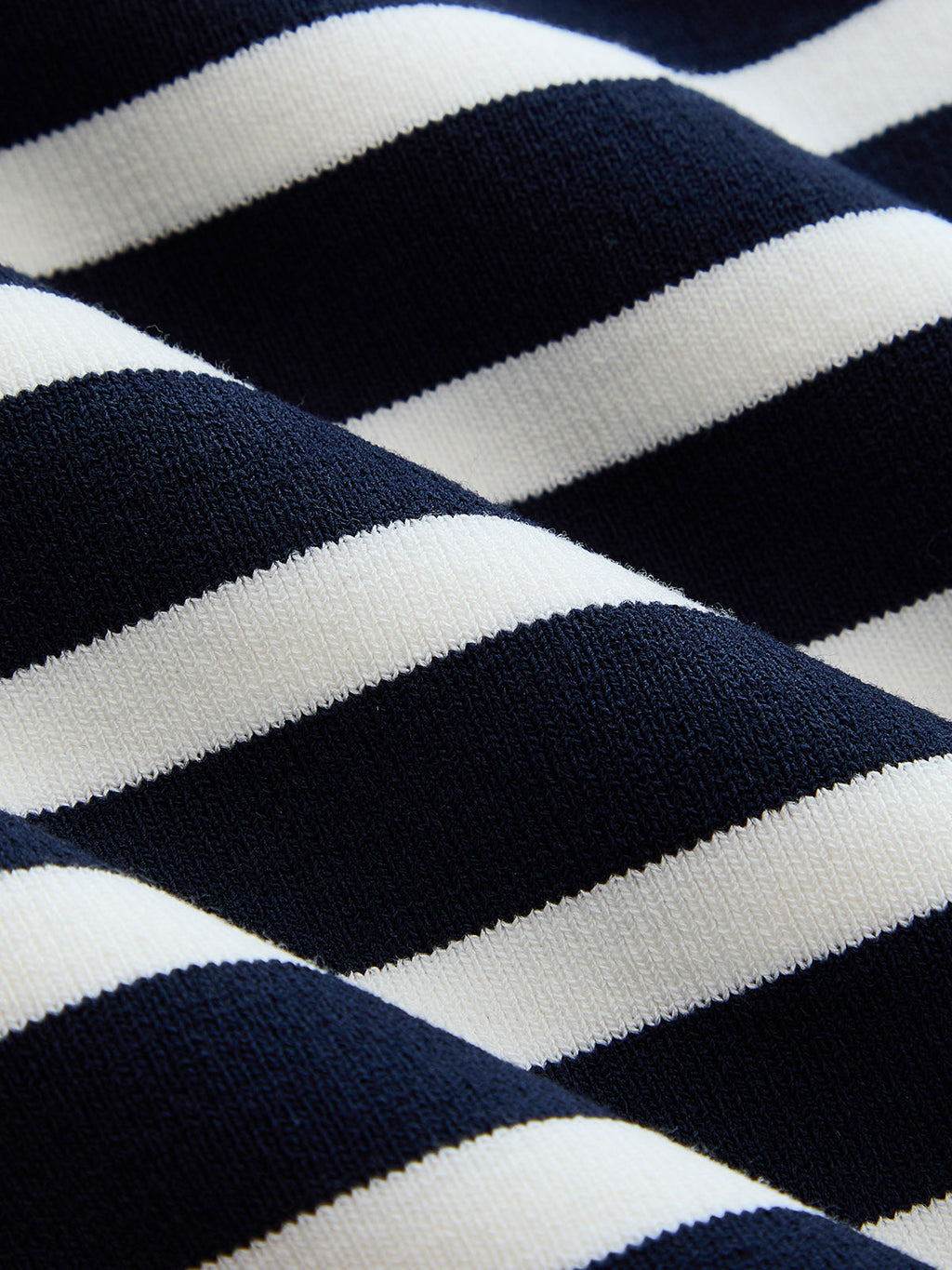 Striped Off Shoulder Metal Detail Knit Top