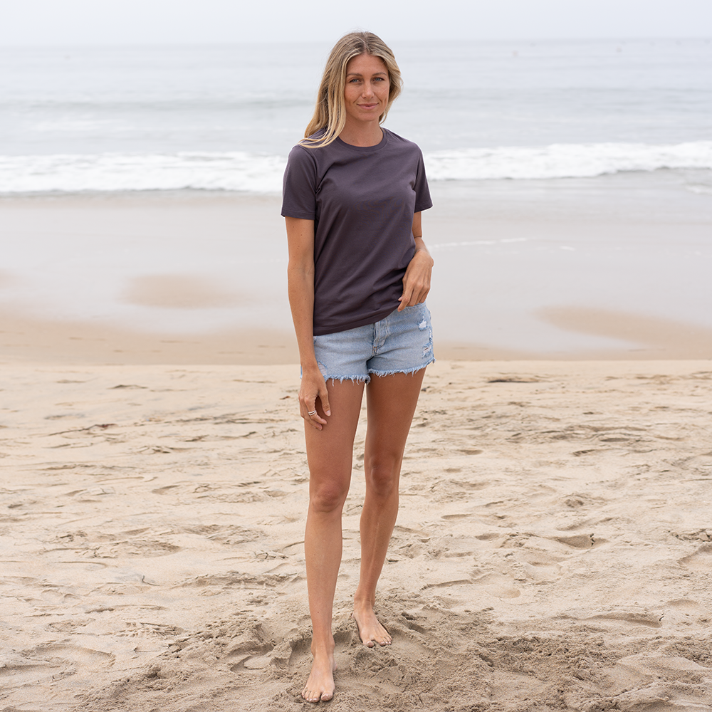 Womens Short Sleeve Crew Neck