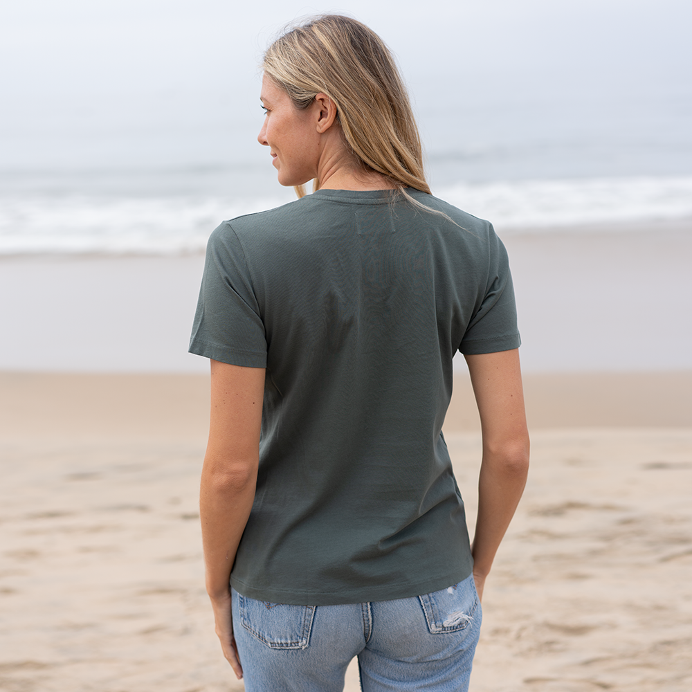 Womens Short Sleeve V-neck