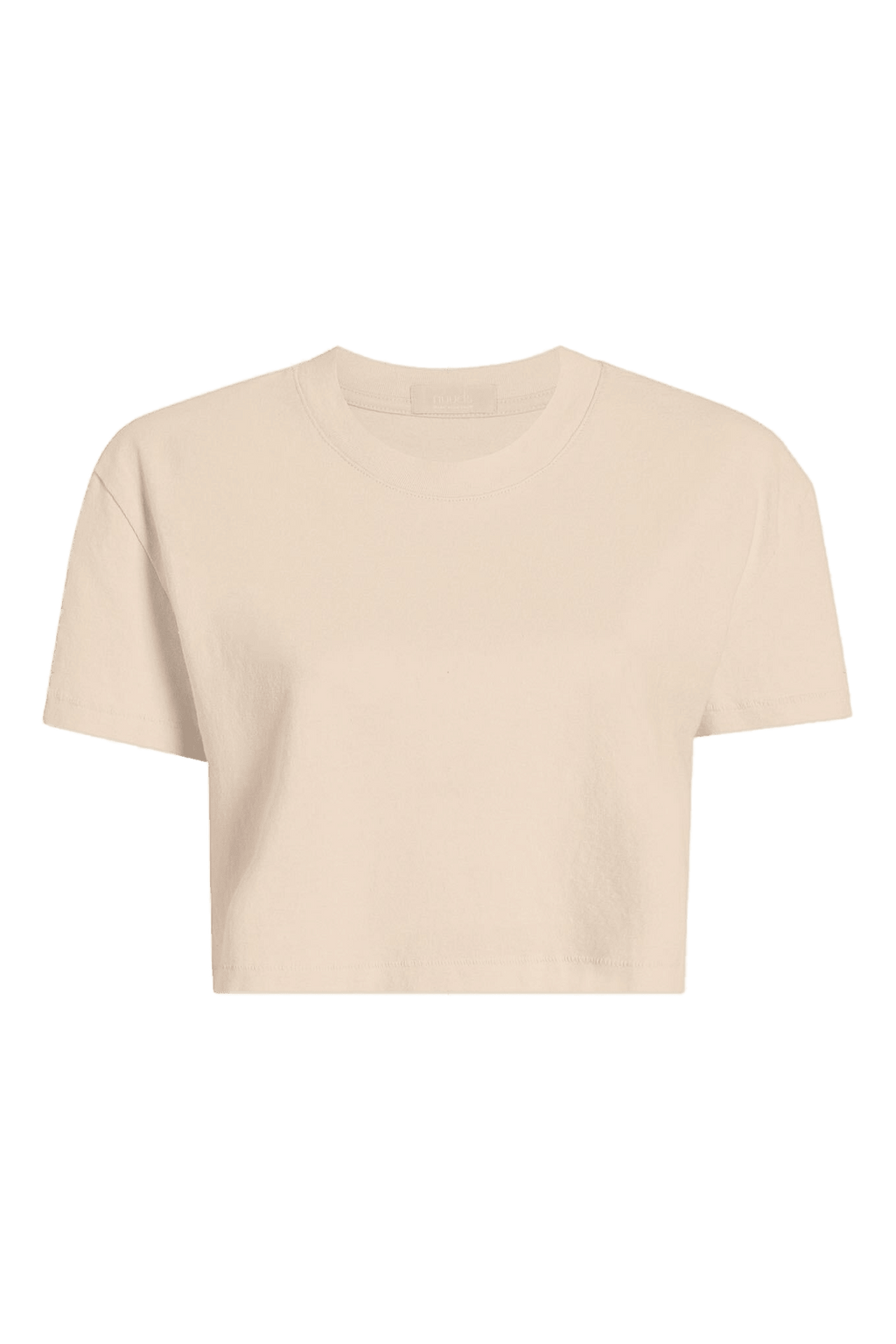 Vintage Cotton Cropped Tee | Bone