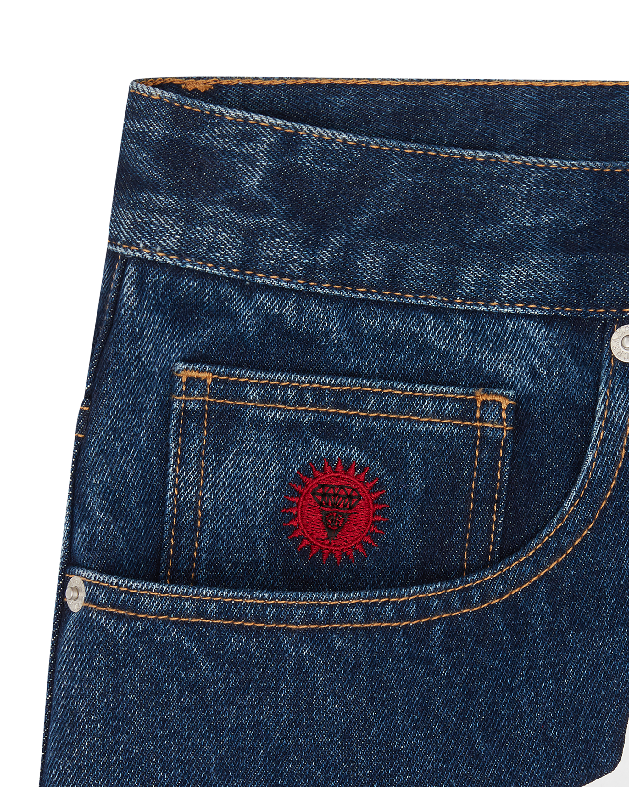 Running Dog Denim Shorts