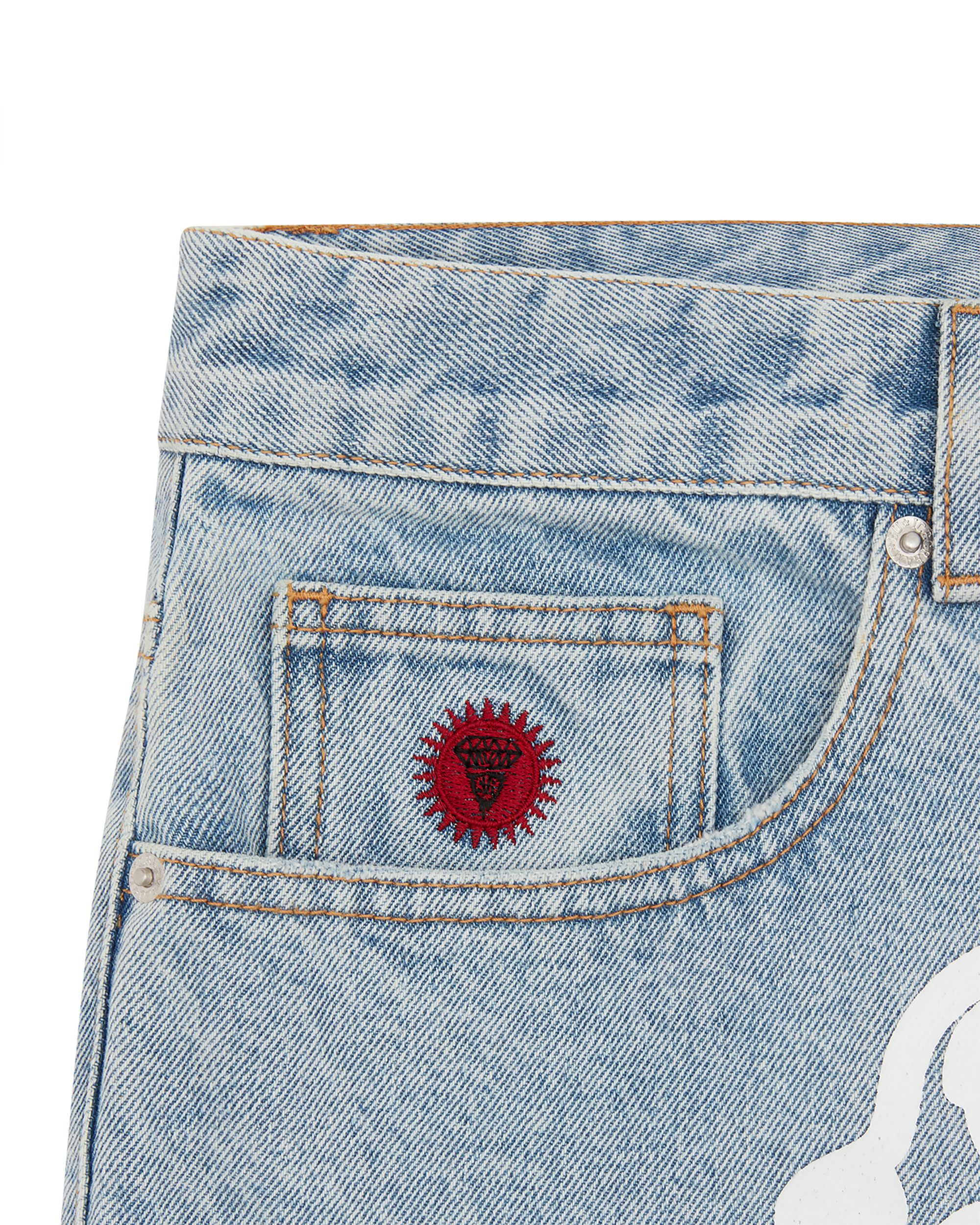 Running Dog Denim Shorts