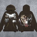 REVENGE hoodie correct version letter skull keel print American street fashion brand hip-hop high street hoodie (3)