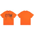 Tide brand REVENGE short sleeved high street American couple loose keel smoke skull lightning letter hip-hop T-shirt (33)