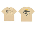 Tide brand REVENGE short sleeved high street American couple loose keel smoke skull lightning letter hip-hop T-shirt (4)