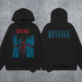 REVENGE hoodie correct version letter skull keel print American street fashion brand hip-hop high street hoodie (19)