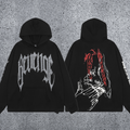 REVENGE hoodie correct version letter skull keel print American street fashion brand hip-hop high street hoodie (31)