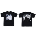 Tide brand REVENGE short sleeved high street American couple loose keel smoke skull lightning letter hip-hop T-shirt (17)