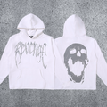 REVENGE hoodie correct version letter skull keel print American street fashion brand hip-hop high street hoodie (47)