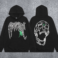 REVENGE hoodie correct version letter skull keel print American street fashion brand hip-hop high street hoodie (35)