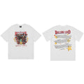 Tide brand REVENGE short sleeved high street American couple loose keel smoke skull lightning letter hip-hop T-shirt (26)