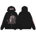 Revenge jacket with embroidered letters and logo for autumn and winter, zipper cardigan, sweatshirt, men's and women's loose casual hoodie, trendy (8)