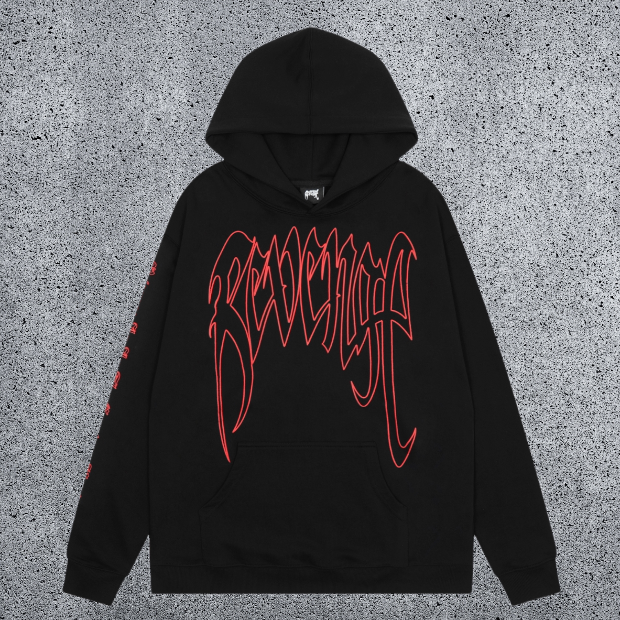 REVENGE hoodie correct version letter skull keel print American street fashion brand hip-hop high street hoodie (52)