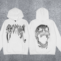 REVENGE hoodie correct version letter skull keel print American street fashion brand hip-hop high street hoodie (37)