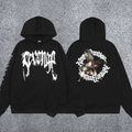 REVENGE hoodie correct version letter skull keel print American street fashion brand hip-hop high street hoodie (13)