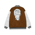 Revenge Varsity Jacket Vintage Autumn/Winter Skeleton Embroidered Splicing Baseball Jacket Coat (3)