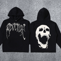 REVENGE hoodie correct version letter skull keel print American street fashion brand hip-hop high street hoodie (48)