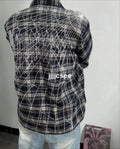 Spot 1:1 Revenge Embroidered Spider Web Shirt Trendy Ten Thousand Needle Embroidered Loose Coat for Men and Women