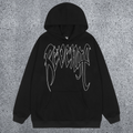 REVENGE hoodie correct version letter skull keel print American street fashion brand hip-hop high street hoodie (62)