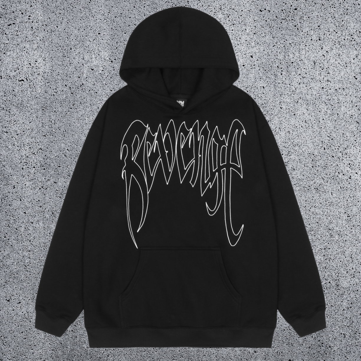REVENGE hoodie correct version letter skull keel print American street fashion brand hip-hop high street hoodie (62)