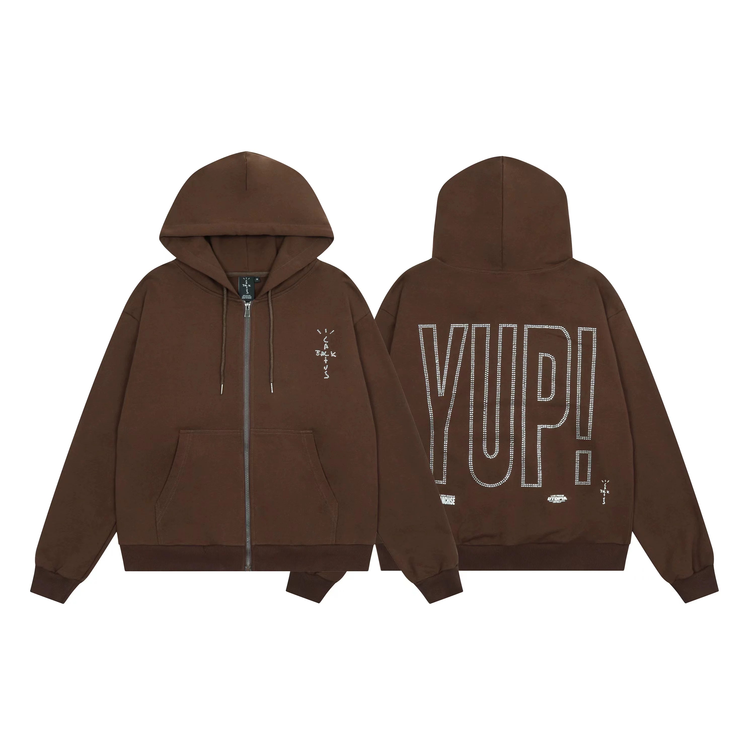 Revenge jacket with embroidered letters and logo for autumn and winter, zipper cardigan, sweatshirt, men's and women's loose casual hoodie, trendy (6)