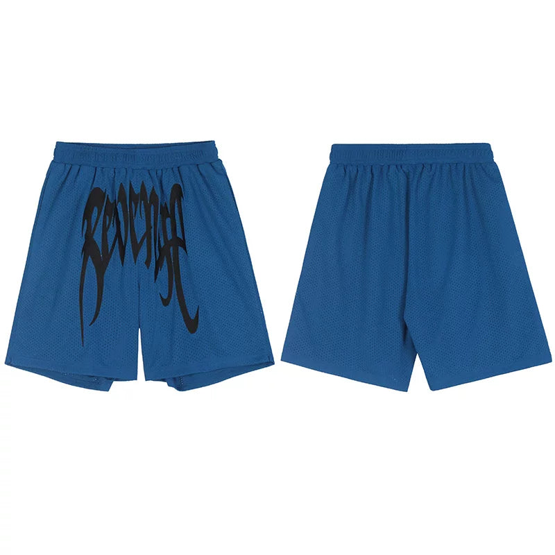 Revenge xxxten Embroidered Shorts Summer Men's American Quarter Pants Loose Heavy Shadow Breathable Casual Basketball Pants (5)