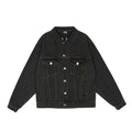 Revenge denim jacket embroidered with letters, European and American back logo buttons, long sleeved jacket, loose autumn and winter top (3)