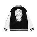 Revenge Varsity Jacket Vintage Autumn/Winter Skeleton Embroidered Splicing Baseball Jacket Coat (1)