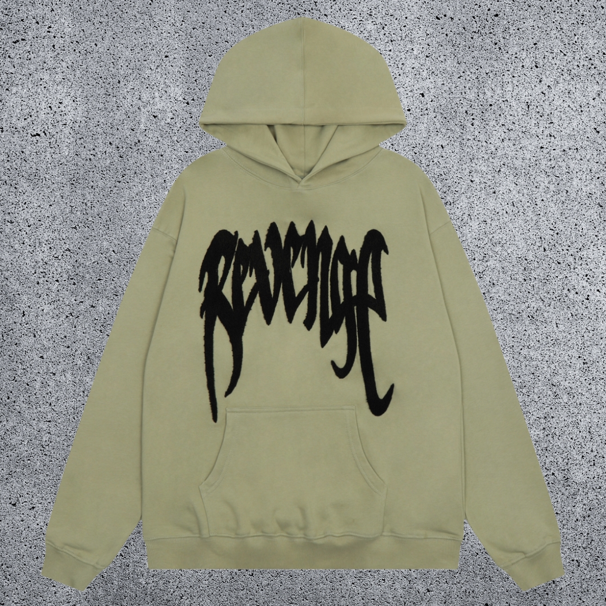 REVENGE hoodie correct version letter skull keel print American street fashion brand hip-hop high street hoodie (23)